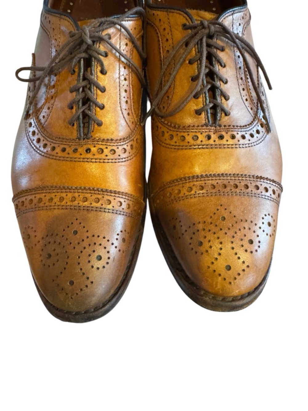 Brooks Brothers Tan Leather Brogue Oxfords - Picture 7 of 10